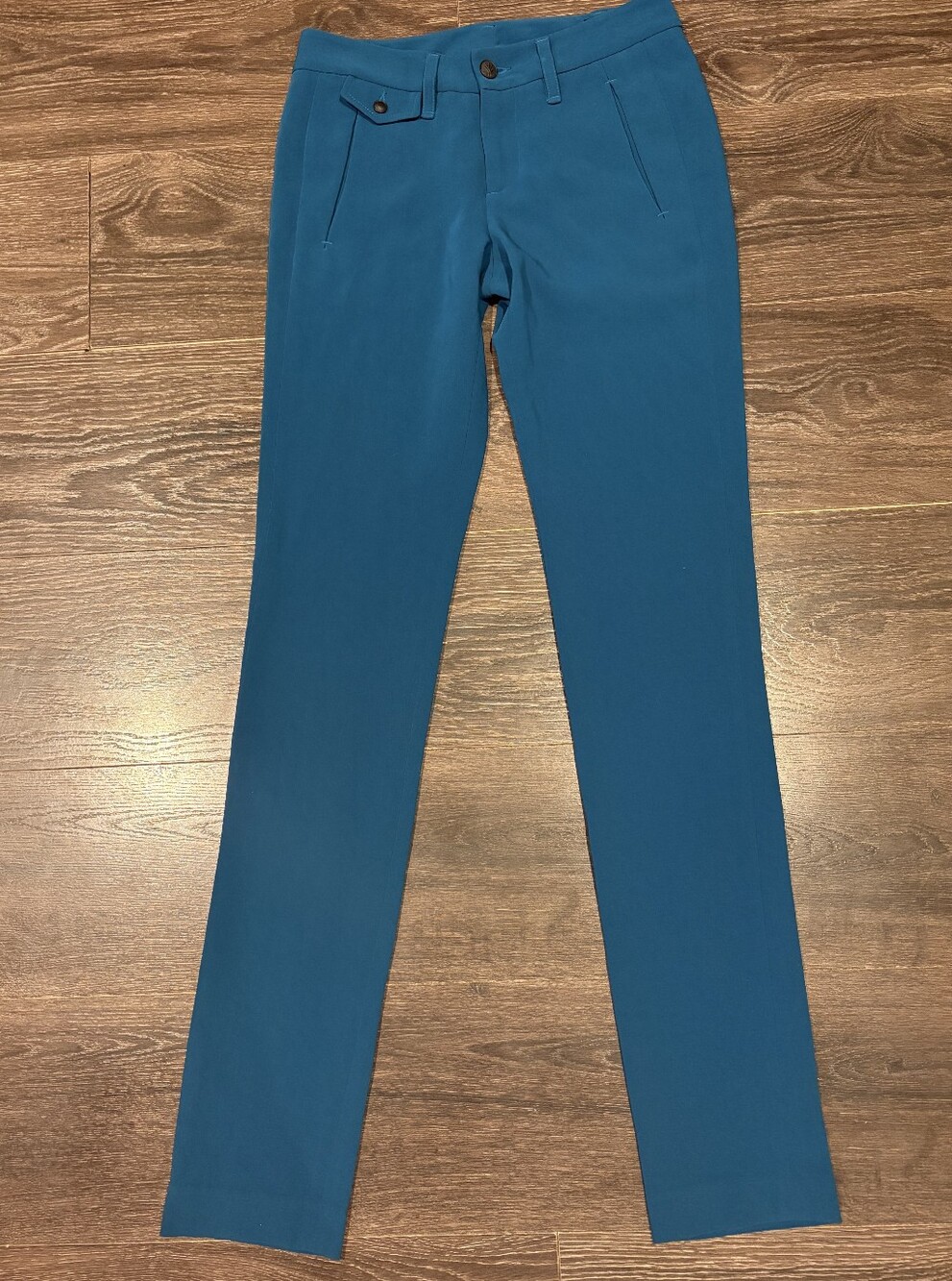 ❤ RAG & BONE SKINNY CREPE TROUSERS / PANTS, 0L (25 LONG / TALL) - Picture 2 of 15